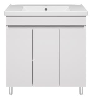 Напольная тумба под раковину Misty Енисей 80см белый